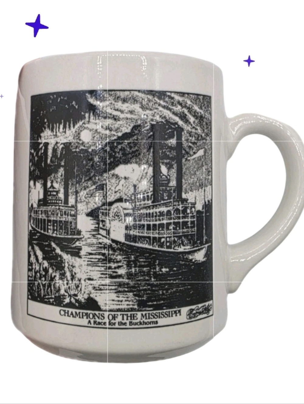 Currier & Ives Champions Of The Mississippi Coffee Mug A Race For The Buckhoms